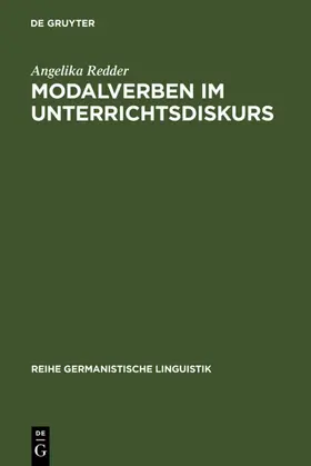 Redder |  Modalverben im Unterrichtsdiskurs | eBook | Sack Fachmedien