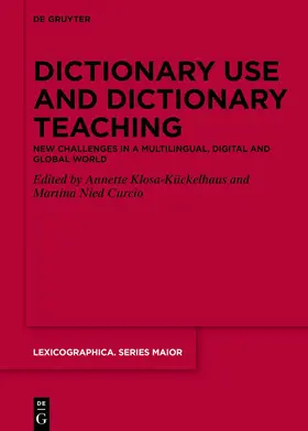 Klosa-Kückelhaus / Nied Curcio |  Dictionary Use and Dictionary Teaching | Buch |  Sack Fachmedien