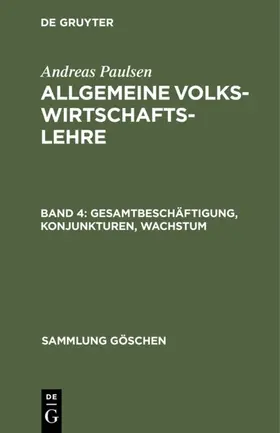 Paulsen | Gesamtbeschäftigung, Konjunkturen, Wachstum | E-Book | www.sack.de