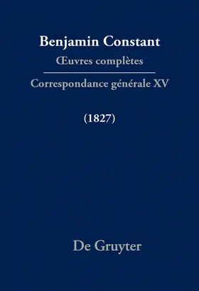 Courtney / Rowe / Triaire |  Correspondance générale 1827 | eBook | Sack Fachmedien