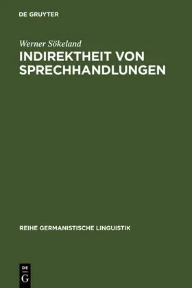 Sökeland | Indirektheit von Sprechhandlungen | E-Book | www.sack.de
