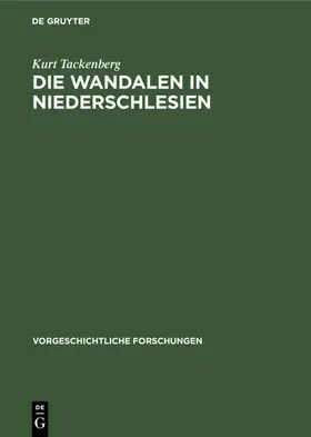 Tackenberg |  Die Wandalen in Niederschlesien | eBook | Sack Fachmedien