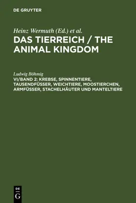 Böhmig | Krebse, Spinnentiere, Tausendfüßer, Weichtiere, Moostierchen, Armfüßer, Stachelhäuter und Manteltiere | E-Book | www.sack.de