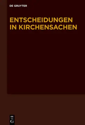 Baldus / Muckel / Diel |  Entscheidungen in Kirchensachen. Band 78: 01.07.2021–31.12.2021 | Buch |  Sack Fachmedien