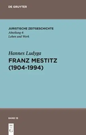 Ludyga |  Franz Mestitz (1904–1994) | eBook | Sack Fachmedien