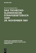 Schmied |  Das Tschechoslowakische Strafgesetzbuch vom 29. November 1961 | eBook | Sack Fachmedien