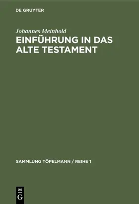 Meinhold | Einführung in das Alte Testament | E-Book | www.sack.de