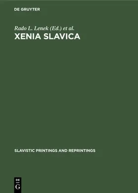 Lenek / Unbegaun |  Xenia Slavica | eBook | Sack Fachmedien