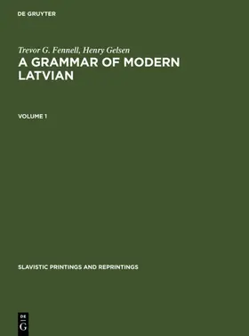 Fennell / Gelsen |  A Grammar of Modern Latvian | eBook | Sack Fachmedien