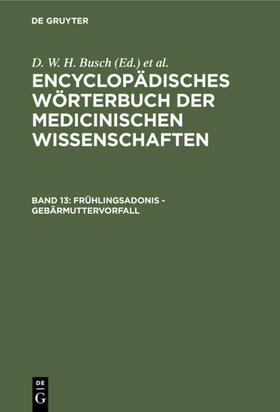 Busch / Gräfe / Diffenbach |  Frühlingsadonis - Gebärmuttervorfall | eBook | Sack Fachmedien