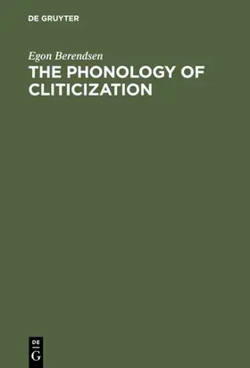 Berendsen | The Phonology of Cliticization | E-Book | www.sack.de