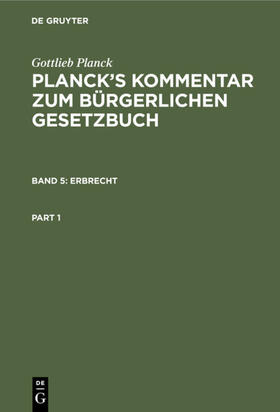 Brodmann / Planck / Ebbecke |  Erbrecht | eBook | Sack Fachmedien