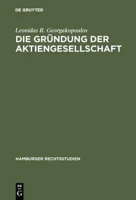 Georgakopoulos |  Die Gründung der Aktiengesellschaft | eBook | Sack Fachmedien