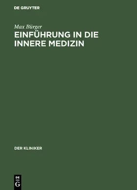 Bürger |  Einführung in die innere Medizin | eBook | Sack Fachmedien