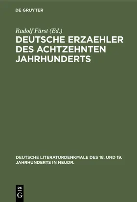 Fürst |  Deutsche Erzaehler des achtzehnten Jahrhunderts | eBook | Sack Fachmedien