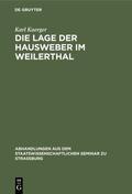 Kaerger |  Die Lage der Hausweber im Weilerthal | eBook | Sack Fachmedien