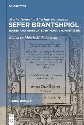 Altschul-Yerushalmi / Faierstein | Sefer Brantshpigl | E-Book | sack.de