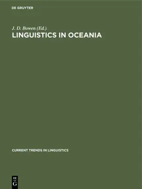 Bowen |  Linguistics in Oceania | eBook | Sack Fachmedien