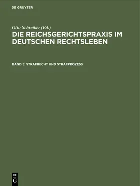 Schreiber | Strafrecht und Strafprozeß | E-Book | www.sack.de