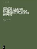 Kraemer / Nöldeke |  Theodor Nöldeke: Theodor Nöldekes Belegwörterbuch zur klassischen arabischen Sprache. Lfg. 2 | eBook | Sack Fachmedien