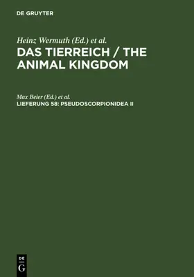 Beier / Wermuth / Mertens |  Pseudoscorpionidea II | eBook | Sack Fachmedien