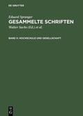 Spranger / Sachs / Bähr |  Hochschule und Gesellschaft | eBook | Sack Fachmedien