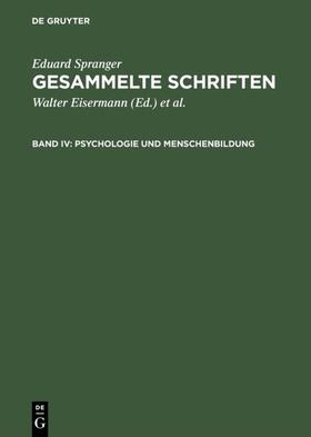 Spranger / Eisermann / Bähr | Psychologie und Menschenbildung | E-Book | sack.de