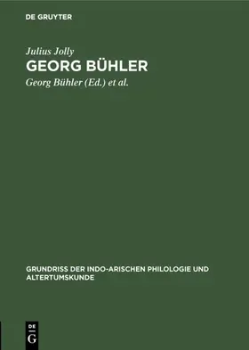 Jolly / Bühler / Kielhorn |  Georg Bühler | eBook | Sack Fachmedien
