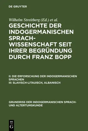 Streitberg / Bopp |  Slavisch-Litauisch, Albanisch | eBook | Sack Fachmedien