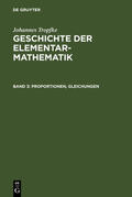 Vogel / Tropfke / Reich |  Proportionen, Gleichungen | eBook | Sack Fachmedien