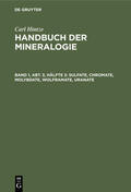 Chudoba / Hintze |  Sulfate, Chromate, Molybdate, Wolframate, Uranate | eBook | Sack Fachmedien