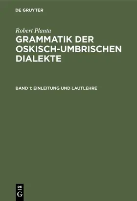 Planta | Einleitung und Lautlehre | E-Book | www.sack.de