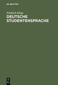 Kluge |  Deutsche Studentensprache | eBook | Sack Fachmedien