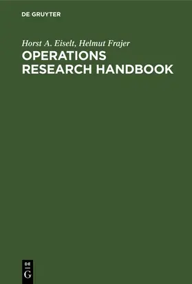 Eiselt / Frajer | Operations research handbook | E-Book | www.sack.de