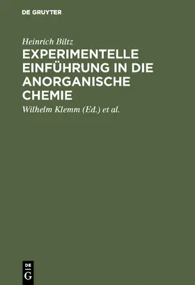 Biltz / Klemm / Fischer | Experimentelle Einführung in die anorganische Chemie | E-Book | www.sack.de