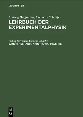 Bergmann / Schaefer | Mechanik, Akustik, Wärmelehre | E-Book | sack.de