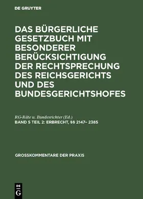 Johannsen / Kregel |  Erbrecht, §§ 2147– 2385 | eBook | Sack Fachmedien