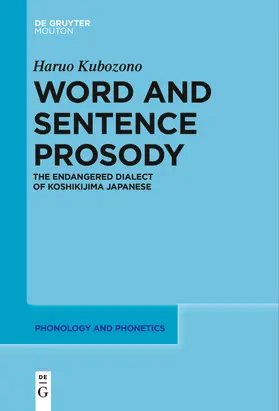 Kubozono |  Word and Sentence Prosody | Buch |  Sack Fachmedien