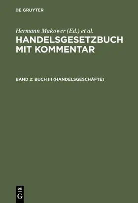 Makower / Loewe |  Buch III (Handelsgeschäfte) | eBook | Sack Fachmedien