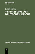 Rönne |  Verfassung des Deutschen Reichs | eBook | Sack Fachmedien