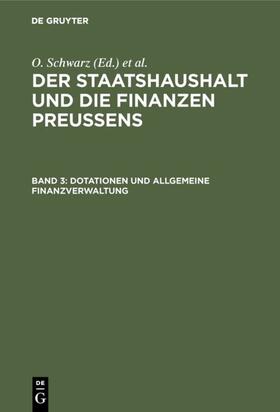 Schwarz |  Dotationen und Allgemeine Finanzverwaltung | eBook | Sack Fachmedien