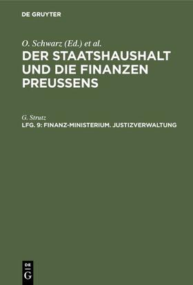 Strutz | Finanz-Ministerium. Justizverwaltung | E-Book | sack.de