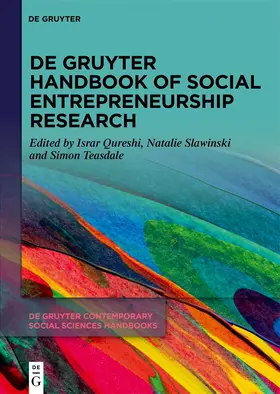 Qureshi / Slawinski / Teasdale |  De Gruyter Handbook of Social Entrepreneurship Research | Buch |  Sack Fachmedien