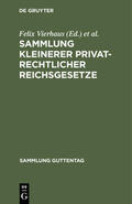 Vierhaus / Müller |  Sammlung kleinerer privatrechtlicher Reichsgesetze | eBook | Sack Fachmedien