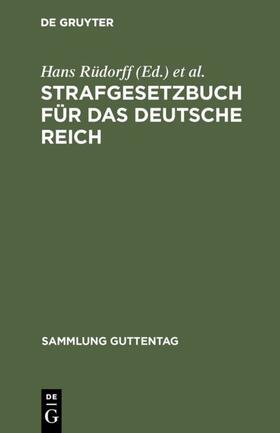 Rüdorff / Liszt / Delaquis | Strafgesetzbuch für das Deutsche Reich | E-Book | sack.de