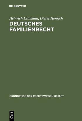 Lehmann / Henrich | Deutsches Familienrecht | E-Book | sack.de
