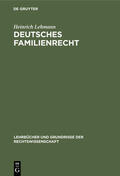 Lehmann |  Deutsches Familienrecht | eBook | Sack Fachmedien