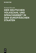 Boeckh |  Der Deutschen Volkszahl und Sprachgebiet in den europäischen Staaten | eBook | Sack Fachmedien