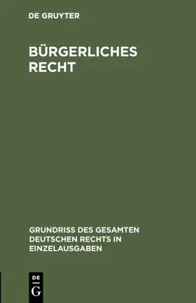 Posener |  Bürgerliches Recht | eBook | Sack Fachmedien