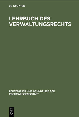 Lehrbuch des Verwaltungsrechts | E-Book | sack.de